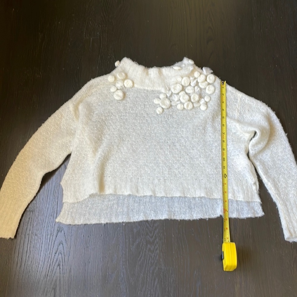 Anthropologie Sleeping on Snow Snow Crop Sweater